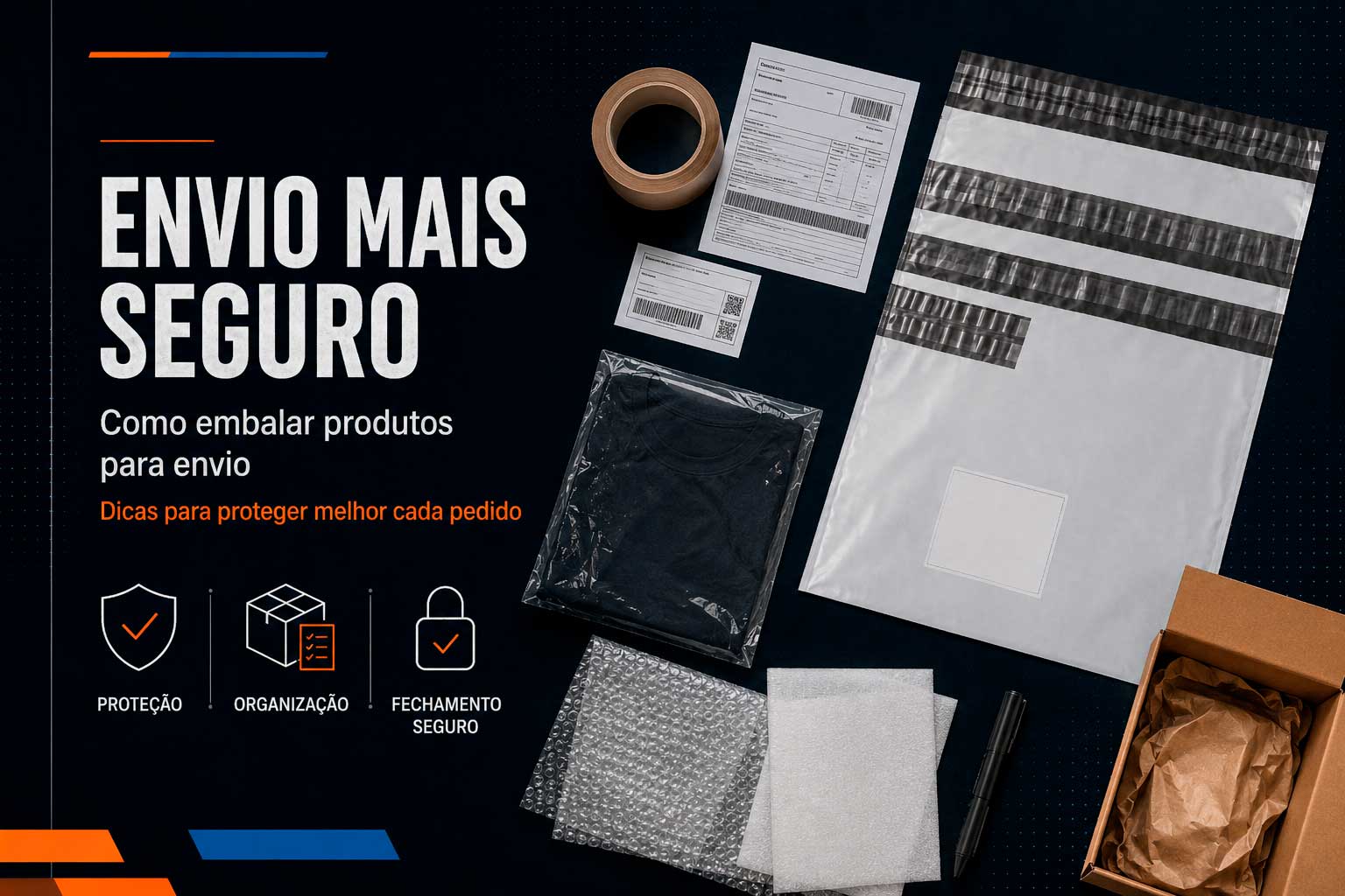 Como embalar produtos para envio