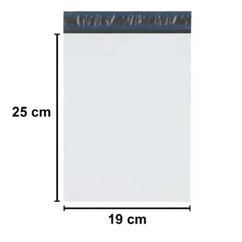 Envelope de Segurança Plástico Branco 19x25cm com Efeito Blackout para Correios (100 Unidades) - Imagem 2