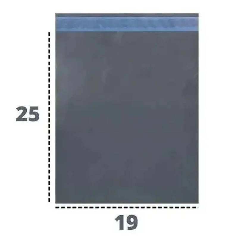Envelope de Segurança Plástico Ecológico Cinza 19x25cm para Correios (500 Unidades) - Imagem 3