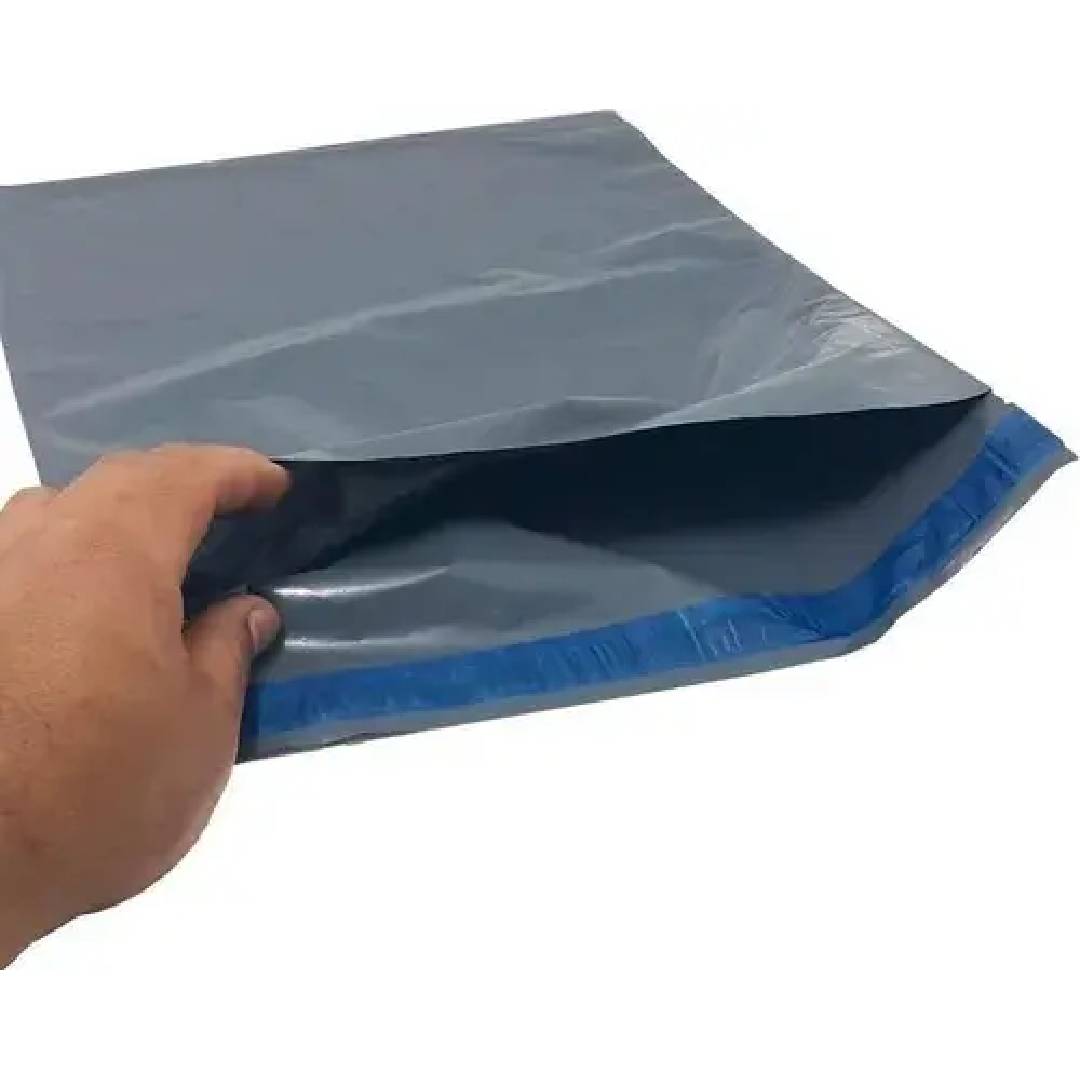 Envelope de Segurança Plástico Ecológico Cinza 20x30cm para Correios (250 Unidades) - Imagem 3