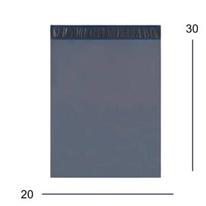 Envelope de Segurança Plástico Cinza 20x30cm (100 Unidades)
