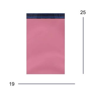 Envelope de Segurança Plástico Coex Rosa Pink 19x25cm para Correios e Sedex (250 Unidades)