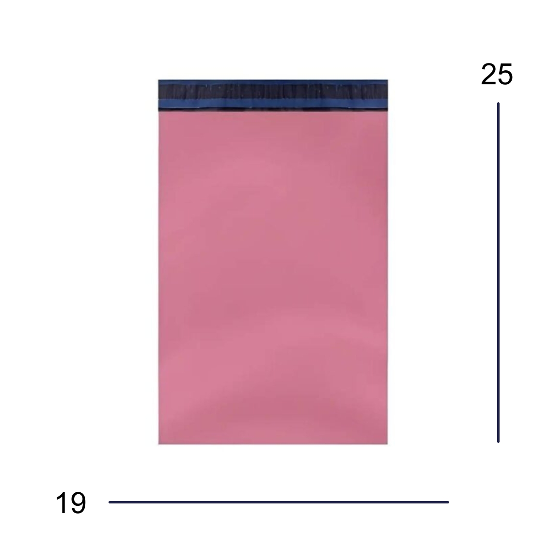 Envelope de Segurança Plástico Coex Rosa Pink 19x25cm para Correios e Sedex (1000 Unidades)