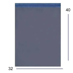 Envelope de Segurança Plástico Ecológico Cinza 32x40cm para Correios