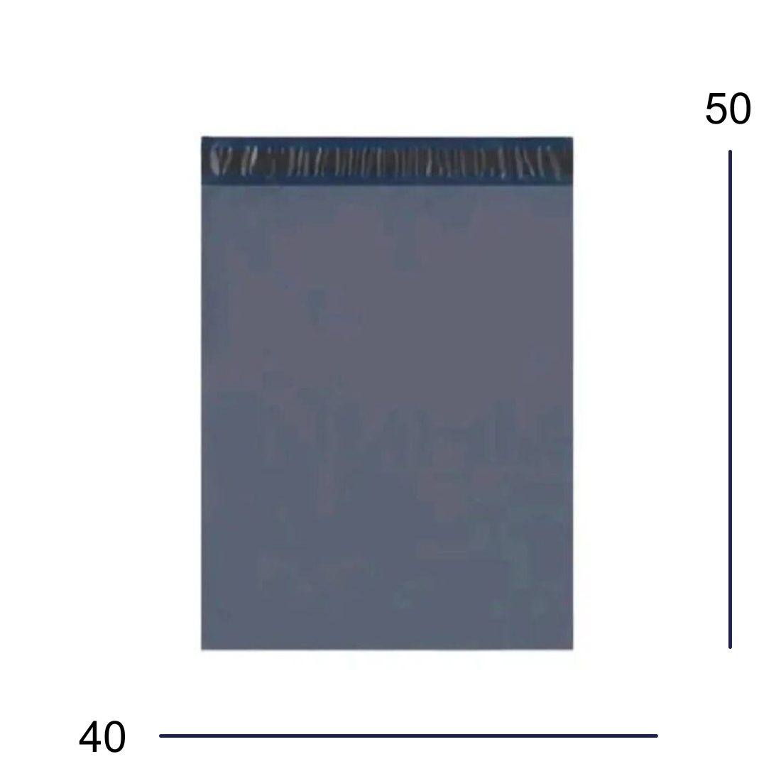 Envelope de Segurança Plástico Ecológico Cinza 40x50cm para Correios (500 Unidades)