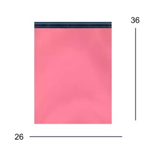 Envelope de Segurança Plástico Rosa 26x36cm com Blackout Interno (100 Unidades)