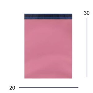 Envelope de Segurança Plástico Rosa Bebê 20x30cm com Blackout Interno (100 Unidades)