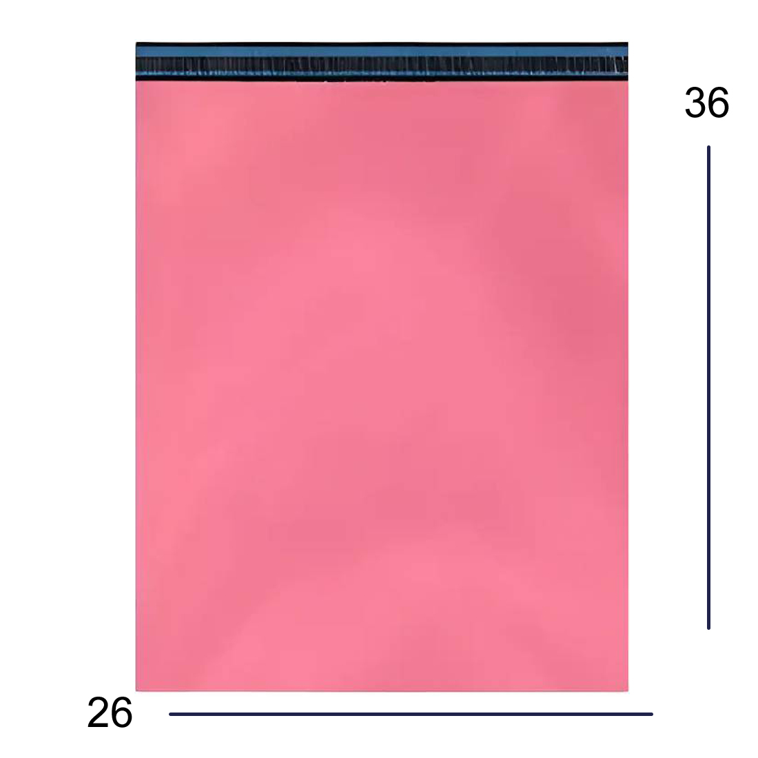 Envelope de Segurança Plástico Rosa Pink 26x36cm com Efeito Blackout
