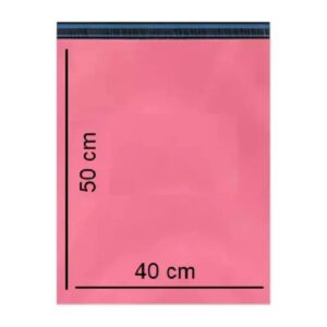 Envelope de Segurança Plástico Rosa Pink 40x50cm para Correios e E-commerce
