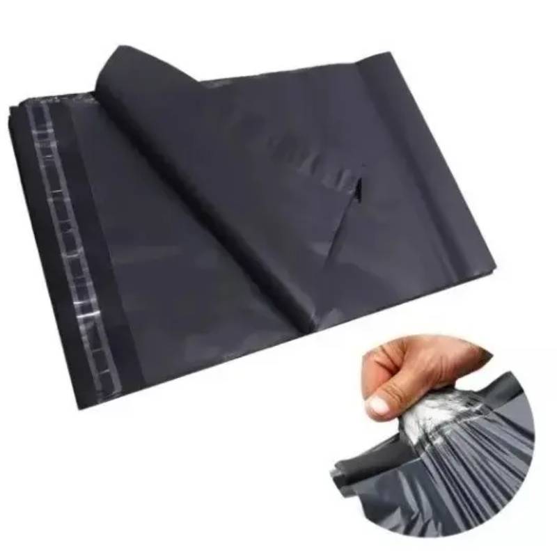 Envelope de Segurança Plástico Ecológico Cinza 50x60cm para Correios (500 Unidades) - Imagem 2