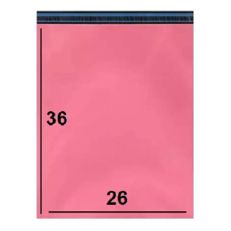 Envelope de Segurança Plástico Rosa Pink 26x36cm com Efeito Blackout (1000 Unidades) - Imagem 2