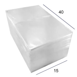 Saco Plástico Transparente PP 15x40
