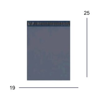 Envelope de Segurança Eco Cinza 19x25 cm com Lacre Inviolável - 100 Unidades